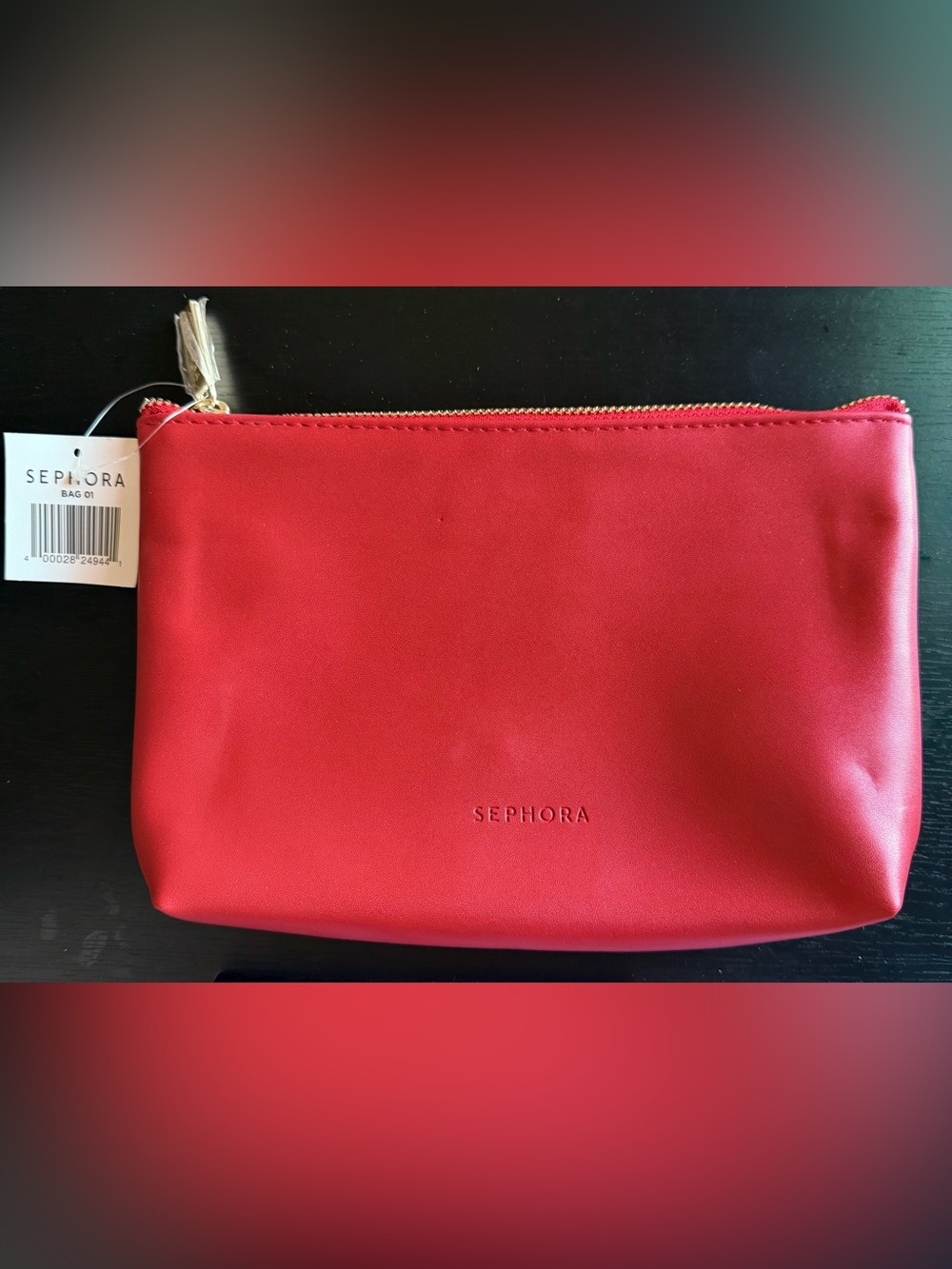 Sephora red makeup bag